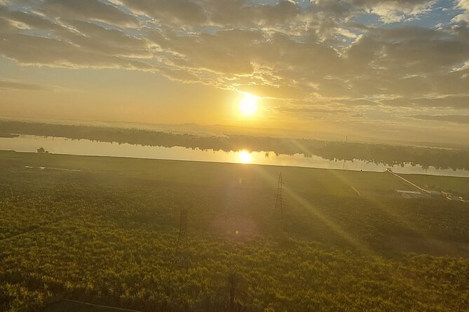 Luxury Hot Air Balloon Ride Over Luxor - Landing on open ground