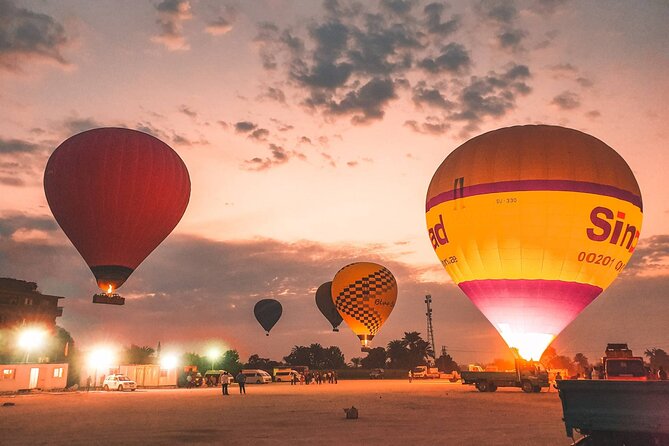 Luxury Sunrise Hot Air Balloon Breathtaking Views of the balloons - Rising above the West Bank at sunrise