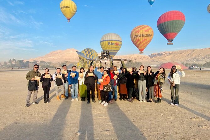 Luxury Sunrise Hot Air Balloon ride luxor with pick up & drop off - Key points at a glance