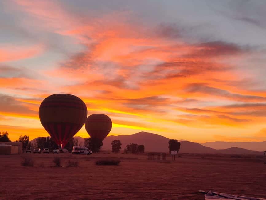 Marrakech: hot-air balloon flight with view of the Atlas Mountains and Berber breakfast - Tea, Pastries, and the Balloon Coming to Life