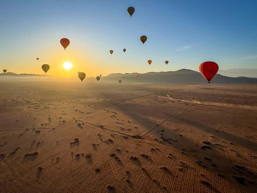 Marrakech: Hot Air Balloon Ride with Breakfast & Transfer - One hour above Marrakech, when conditions allow