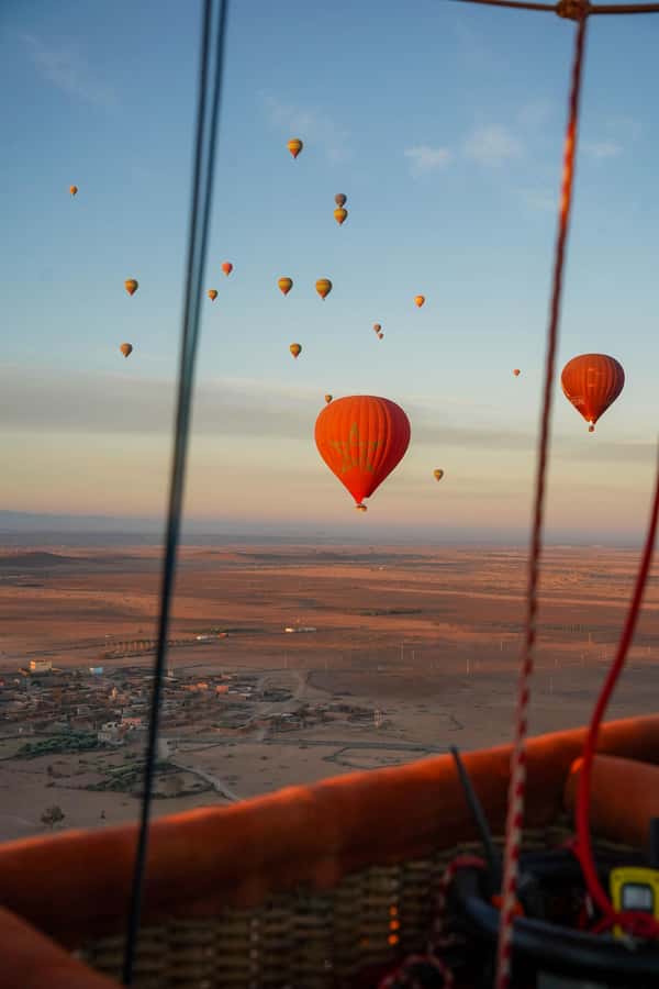 Marrakech: Hot Air Balloon Ride with Breakfast & Transfer - The landing is part of the adventure