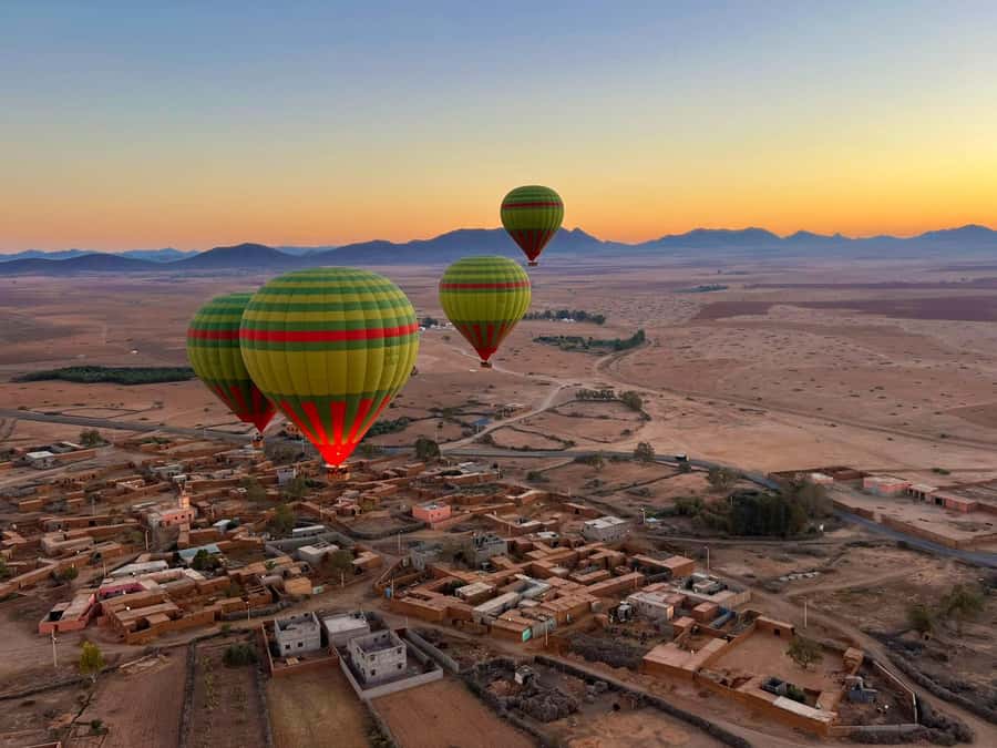 Marrakech: VIP Flight with Private Section in Shared Balloon - One hour above Marrakech’s palm groves