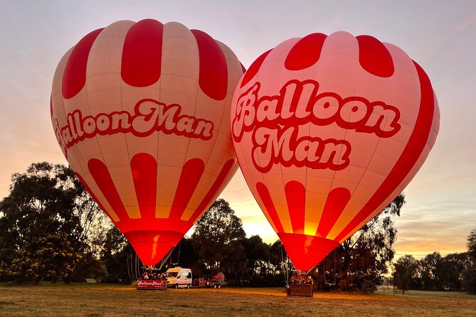 Melbourne Premium Balloon Flight plus 5-Star champagne breakfast - A quiet start above a busy city