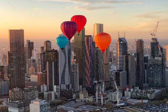 Melbourne Sunrise Hot Air Balloon Ride with GoPro Photos - The sunrise flight over Melbourne