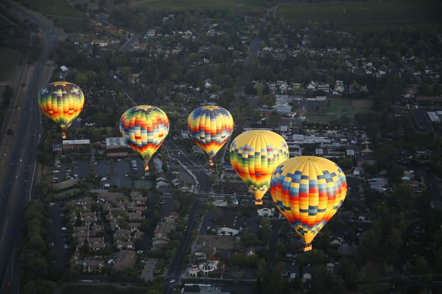 Napa Valley: Hot Air Balloon Adventure - Fog, wind, and the northern launch site