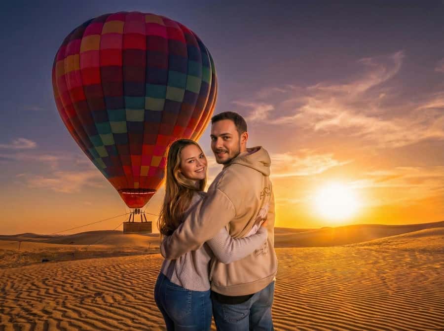 Noble Life Sunrise Hot Air Balloon Ride Over Dubai Desert - Leaving Dubai Before Dawn