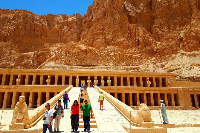 Package deal Hot Air Balloon Ride & Full Day Luxor Tour w/Guide Lunch - Lunch, Transport, and the Real Value of $140