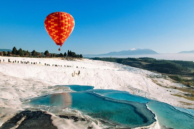 Pamukkale Hot Air Balloon Flight - Watching the balloon prepare for takeoff