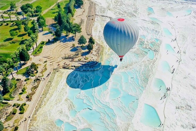 Pamukkale : Hot Air Balloon Sunrise Flight w/Transfer - Before sunrise: balloon setup and hotel pickup
