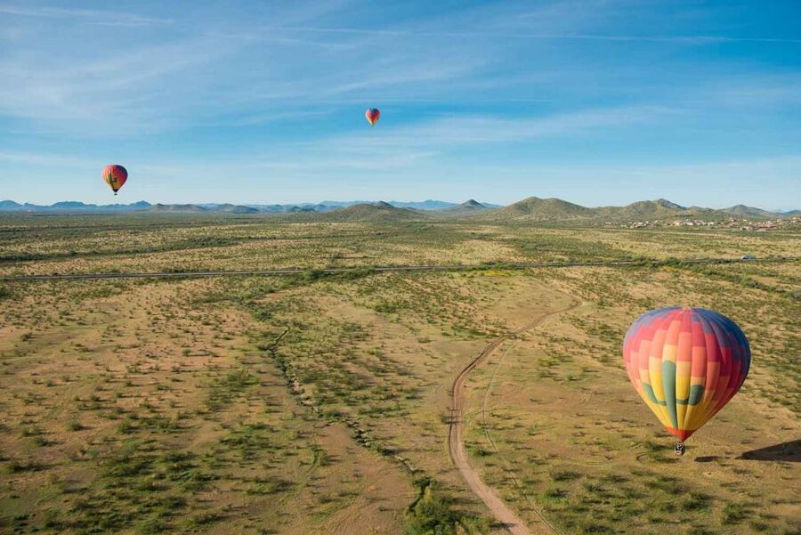 Phoenix: Hot Air Balloon Ride with Champagne and Catering - Smart packing for a desert morning