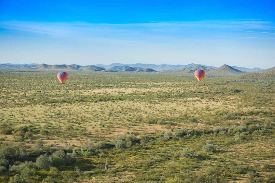 Phoenix: Hot Air Balloon Ride with Champagne and Catering - The very early pickup and drive to the launch area