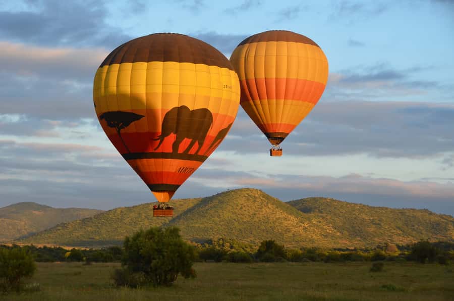 Pilanesberg National Park/Sun City Hot Air Balloon Safari - Reaching the central launch site