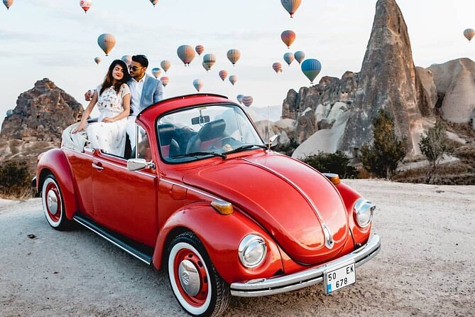 Private Classic Car Tour in Cappadocia with Balloon View - Cavusin and its carved stone churches