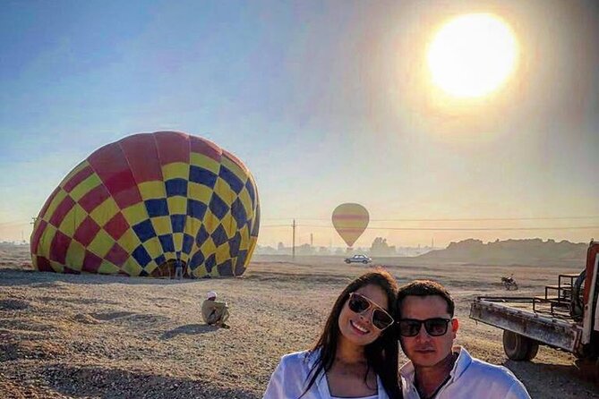 Private Day Tour Hot Air Balloon, Valley of the kings,Hatshepsut temple in Luxor - The 45-minute balloon flight above Luxor