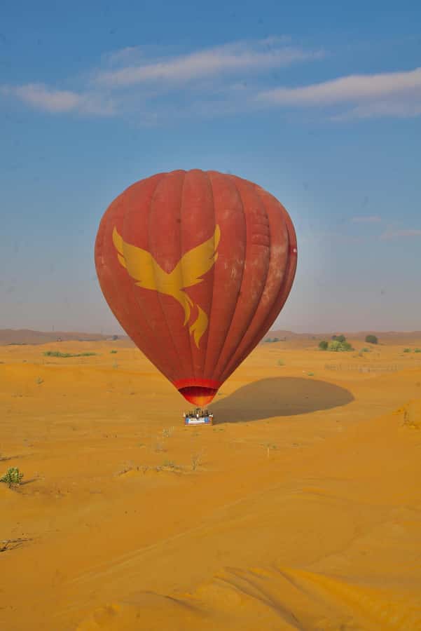 Ras Al Khaimah Hot Air Balloons - Before dawn in the Ras Al Khaimah desert