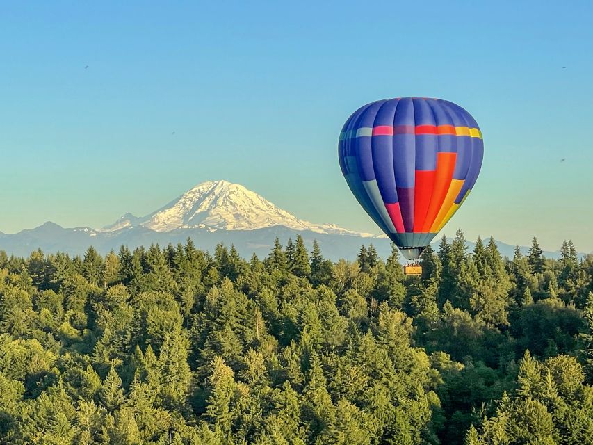 Seattle: Mt. Rainier Sunset Balloon Ride with Champagne - Watching the balloon inflate at golden hour
