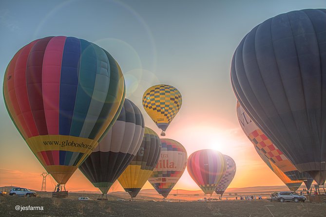 Seville Hot-Air Balloon Ride with Breakfast, Cava & Hotel Pick up - Breakfast, Cava, certificates, and the finish