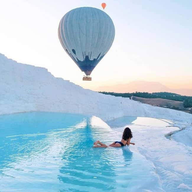 Side/Alanya: Pamukkale Hot Air Balloon Flight w/Lunch - Watching the balloon fill before sunrise