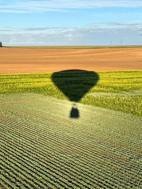 South of Paris: hot air balloon flight - Landing, Wine, and the Drive Back