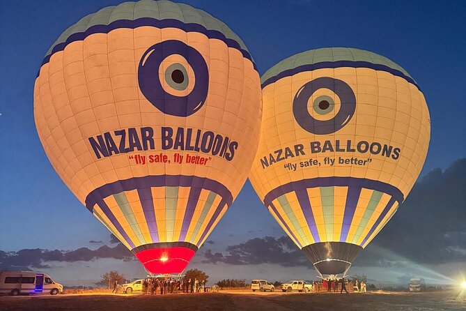 Sunrise Balloon Flight Cappadocia (Goreme) by Nazar Balloons - The pre-dawn pickup and ride to the launch area