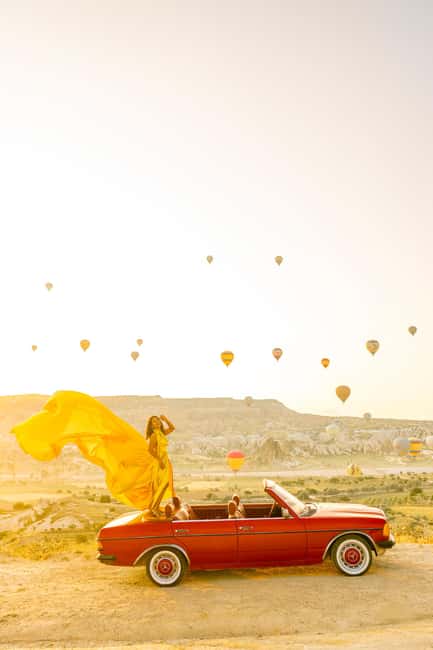 Sunrise Balloon Viewing with Classic Car –Magical Cappadocia - Weather, cancellations, and what you may actually see
