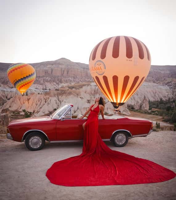 Sunrise Balloon Viewing with Classic Car –Magical Cappadocia - Before sunrise: pickup from Göreme, Uçhisar, or Çavuşin