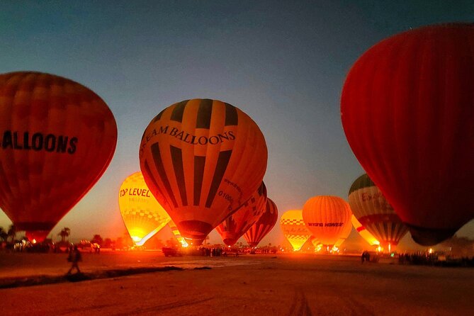 Sunrise Hot Air Balloon Ride over Luxor West Bank - Breakfast, Tea, and the Launch Area