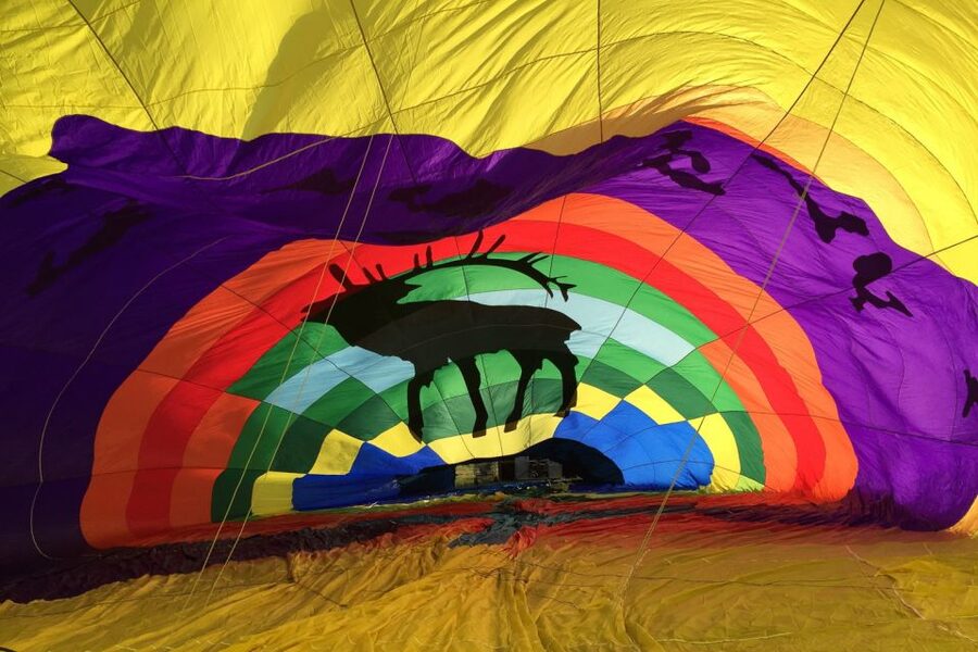 Teton Village: Grand Tetons Sunrise Hot Air Balloon Tour - Preparing the balloon before dawn