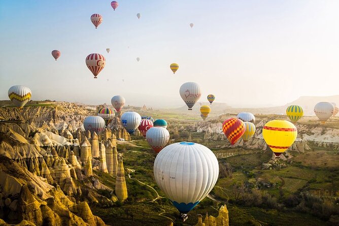 Unique Cappadocia Hot Air Balloon Flight on Goreme Valley - Love Valley from above