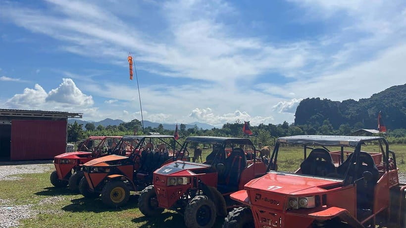Vang Vieng: Hot Air Balloon and Go Kart Ride - Thirty minutes above the Vang Vieng scenery