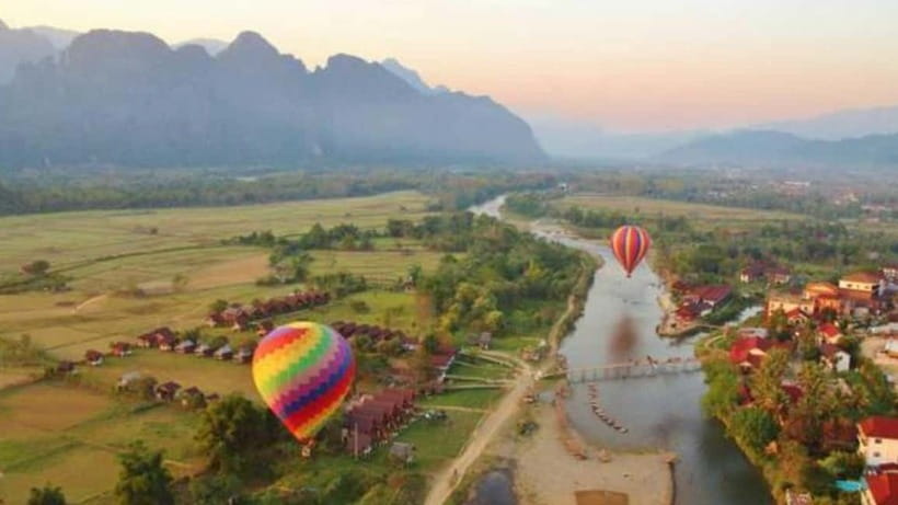 Vang Vieng: Hot Air Balloon Ride with City Hotel Pickup - What Happens at the Balloon Launch