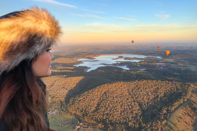 Yarra Valley Sunrise Balloon Flight with GoPro Photos - One hour above vineyards, farms, and morning fog